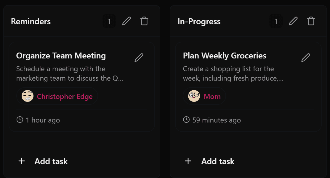 Tribe collaboration feature